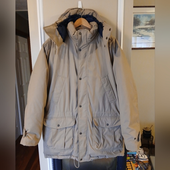 Lands' End Goose Down Parka Jacket Mens Size Large 42-44 - Picture 3 of 10